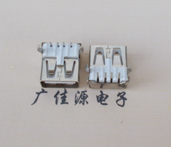 珠海USB AF母座 LCP 耐高温250度280度 环保白胶芯