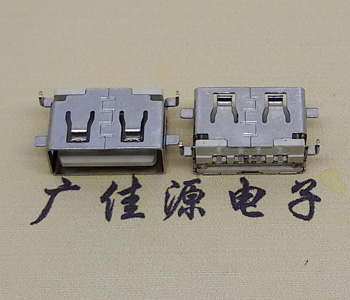 珠海USB母座 前贴后插 沉版1.1/1.9总长8.5mm大电流