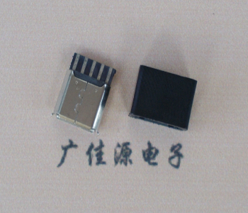 珠海麦克-迈克 接口USB5p焊线母座 带胶外套 连接器