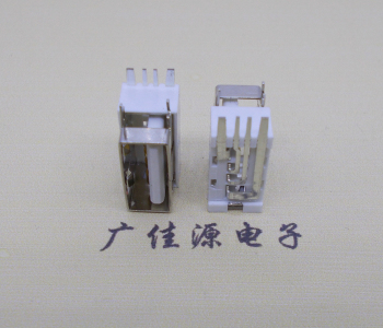 珠海USB侧立式短体10.0尺寸 侧插加宽脚5A大电流插座