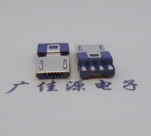 珠海micro usb5p公头 焊线式前五后四6.8外路