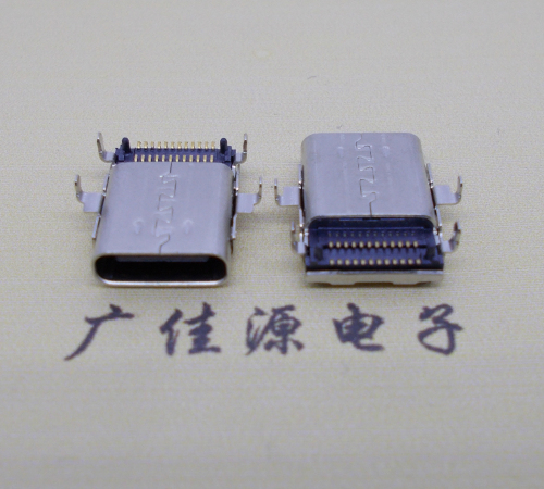 珠海沉板usb 3.1 type-c24p母座双排贴板L=12.8mm