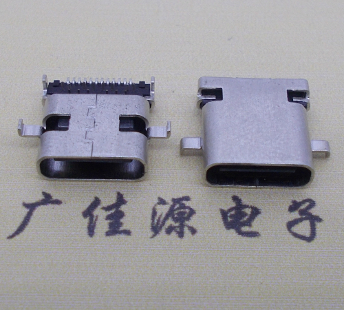 珠海卧式type-c24p母座沉板1.1mm前插后贴连接器