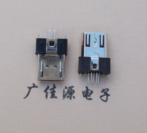 珠海MICRO USB2.0插头.带卡勾-无卡勾夹板公头