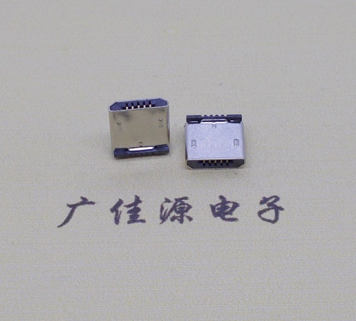 珠海micro usb 5p公头 短体插板H=5.9立插