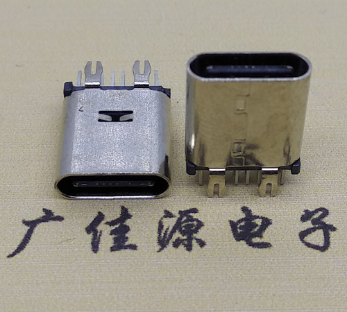 珠海直立式type-c14p母座接口 usb type-c连接器