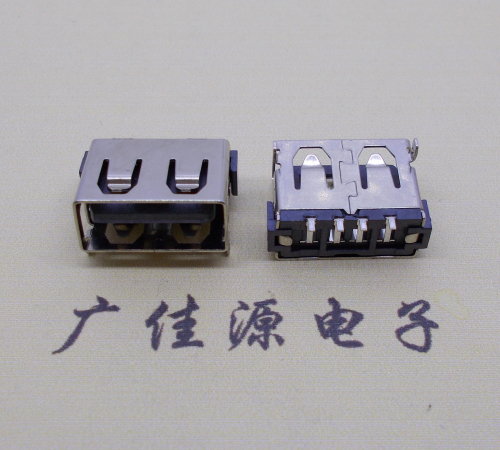 珠海usb2.0母座带弹两脚插整体长度10.0mm