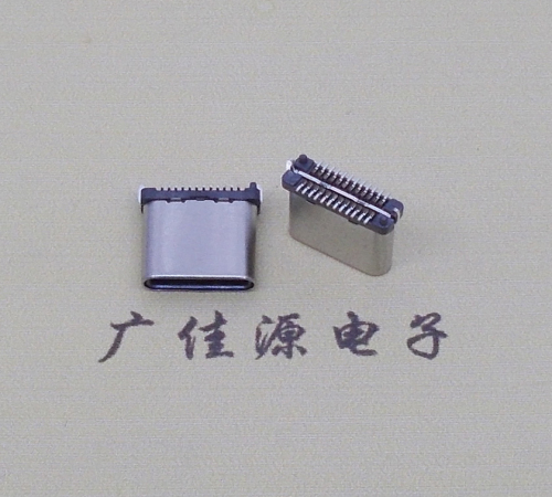 珠海USB TYPE-C接口短体24P公头立式贴板高度H=8.0mm 高速数据传输快充电款