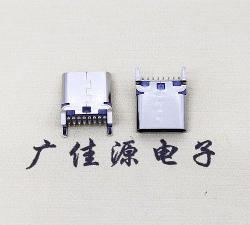 珠海USB 3.1TYPE-C16Pin立贴母头座子引脚接线正负级详解